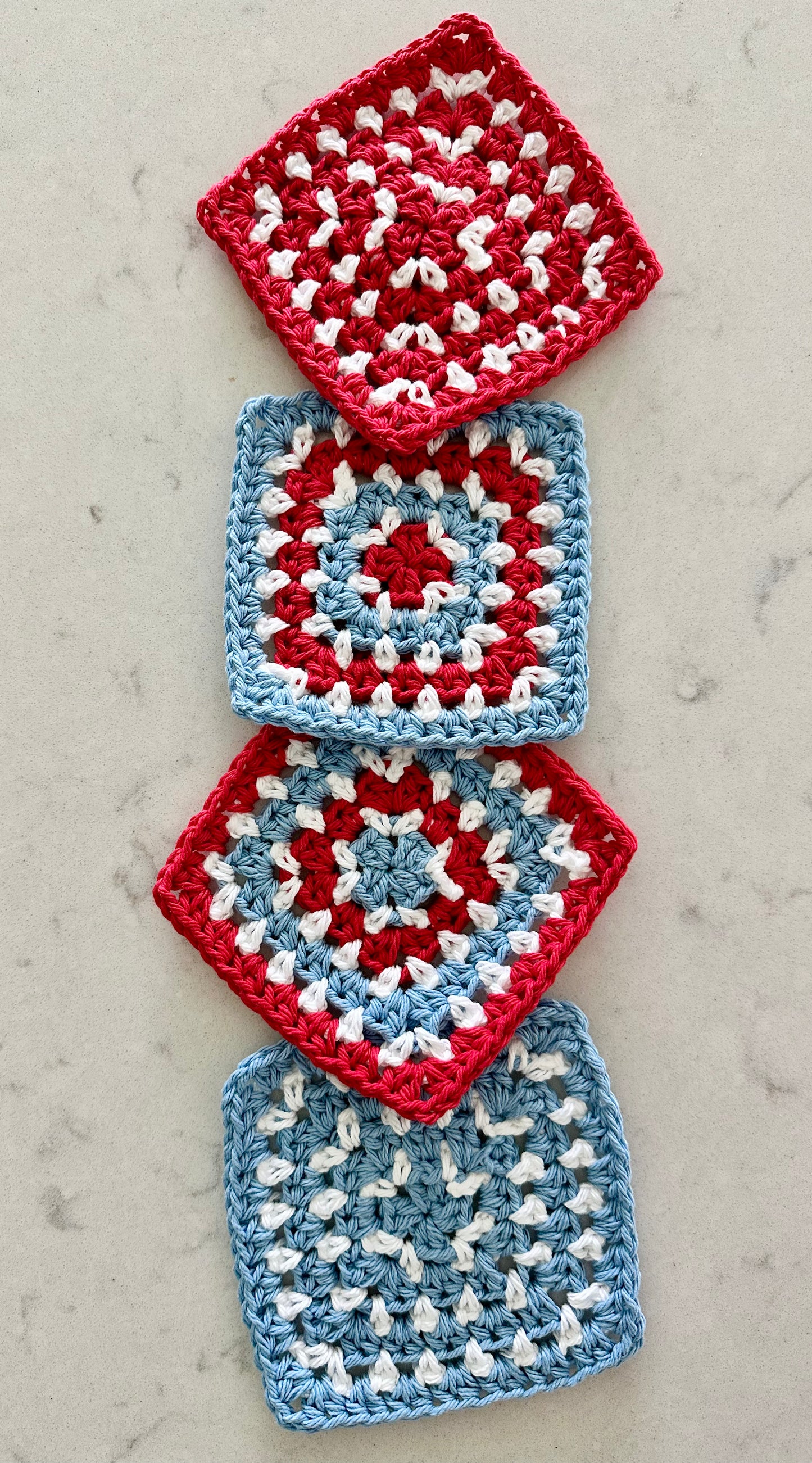 Granny Square Coasters