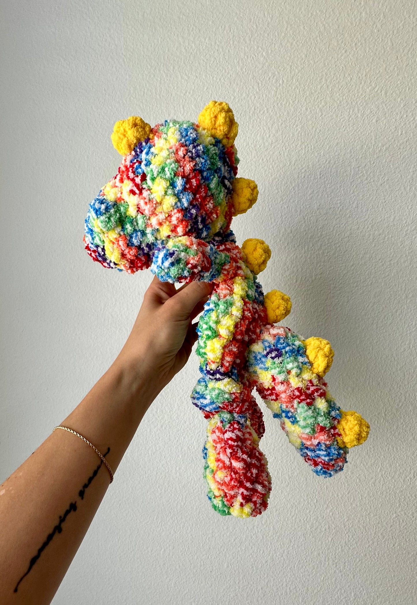 Rainbow Dino Snuggler