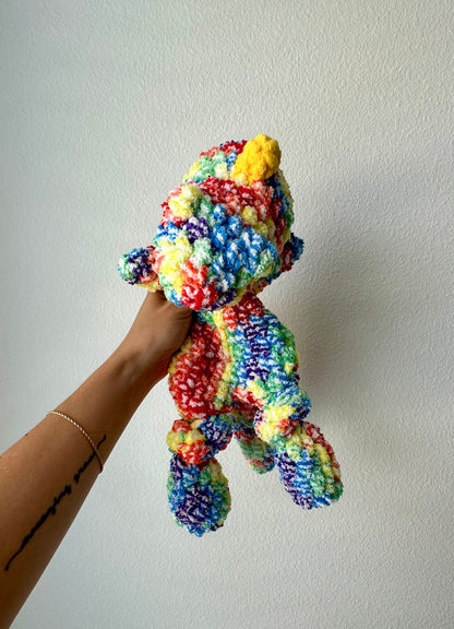 Rainbow Dino Snuggler